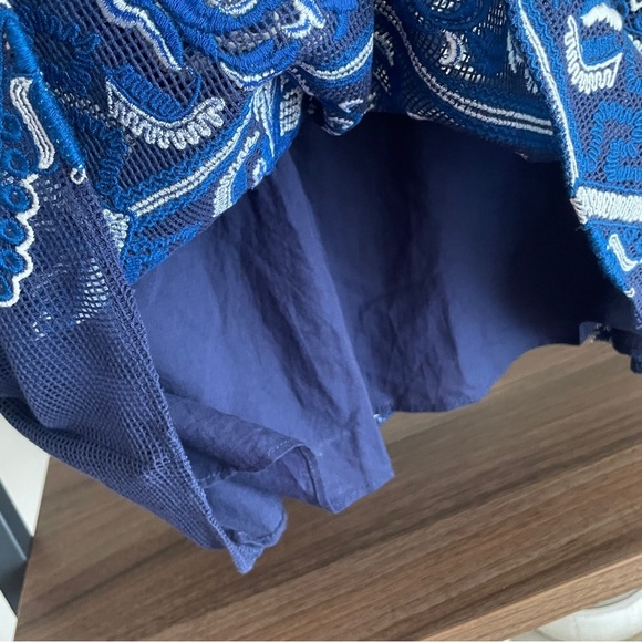 NWOT Sea New York Bluee and White Embroidered Top, Size 0 - Picture 8 of 11